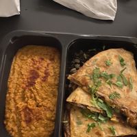 Beyond vegan quesadilla  at Beyond Vegan Eats in Los Angeles