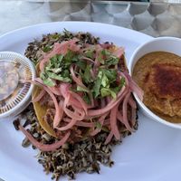 Jackfruit tacos  at Beyond Vegan Eats in Los Angeles