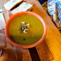Split pea soup at Colophon Cafe in Bellingham