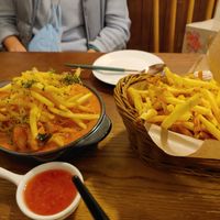 Spicy rosé penne and a side of fries at Liim - 림 in Incheon