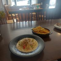 Quattro Cheese Creme Pasta, Tteokbokki (w/ Fries) at Liim - 림 in Incheon