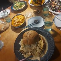 Spicy Pane Pasta, Tteokbokki, Mushroom Cream Pasta (w/ Truffle Oil), Chilly Eggplant, Tofu Salad at Liim - 림 in Incheon