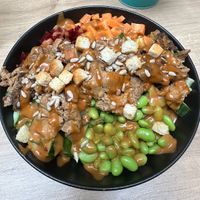 Bowl mit veganem Beef  at Pans Kitchen in Osnabrueck