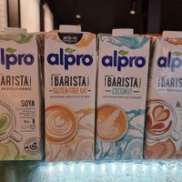 alpro barista - plantbased coffee milks at IzyCoffee in Oostende