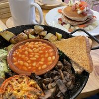 Vegan English breakfast  at Billy Brunch & Garden in Barcelona