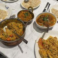 Biryani, rice and koftas  at Punjab in London