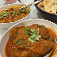 Baigan (whole stuffed aubergine)  at Punjab in London
