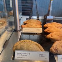 Cauliflowers pasty was delicious definitely recommend   at The Cornish Bakery in Bude