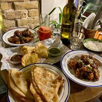 Gobi Manchurian, Paratha, Samosas  at Podil East India Company in Kyiv