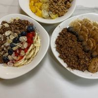 Açai and yogurt bowls at Enxalao in San Sebastian