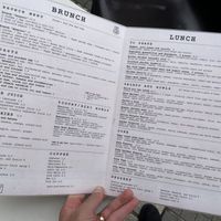 English Menu  at Enxalao in San Sebastian