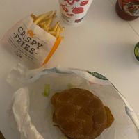 vegan burger and shake at MAX - Hovedbanegården in Copenhagen