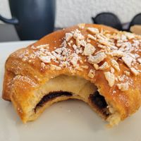 Chocolate Croissant at Miga Vegana in Mexico City