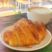 Croissant de higo  at Miga Vegana in Mexico City