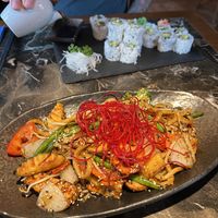 Teriyaki vegetable udon  at Homy Fusion in Plzen