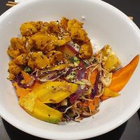 Vegetable wok and planted "chicken" at Hops Beerstrò in Trieste