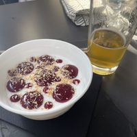 Vegan panna cotta   at Hops Beerstrò in Trieste