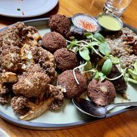 One half of the Platter   at Nuba - Gastown in Vancouver