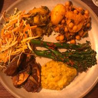 Vegan small plates - a little bit of a selection of six.  at Babul's in Barnard Castle