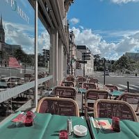 Outside at Tomate Et Piment in Chartres