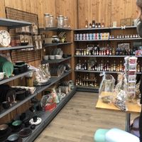 decor & liquers at Café Florina in Hirschthal
