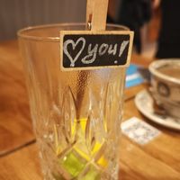 Honeydew cocktail finished! It is so yummy at Lam Vegan in Hamburg