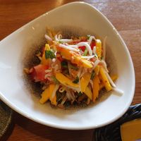 Mango salad at Lam Vegan in Hamburg