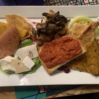 Amazing antipasti at Dolce Vegan in Florence