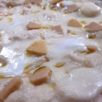 Pizza 4 "formaggi" at Dolce Vegan in Florence