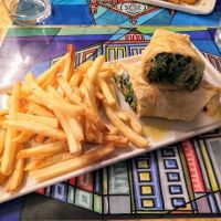 Vegan wrap at Dolce Vegan in Florence