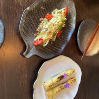 White asparagus  at Que in Malmo