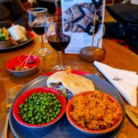 The Great Imitator Pitta, Spicy Rice and Macho Peas. at Nando's in Londonderry