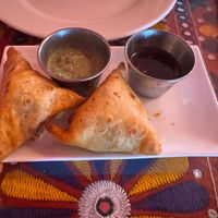 Samosas at Electric Karma in Los Angeles