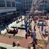 View to the games outside at Sun King in Carmel