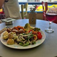 Fabulous vegan food in this beautiful restaurant...five Stars...definitely recommend. at Food by AJ - Lettuce Cafe  in Lesvos