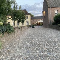 Way to the cafe and terrace  at Klostercafé in Erkelenz