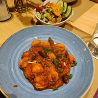 Der Laienbruder (vegan) Süßkartoffel Gnocchi at Klostercafé in Erkelenz