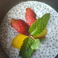 Chia pudding can be served vegan at Pistachio in Ubud