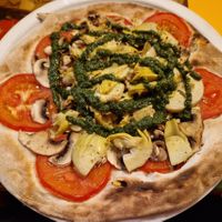Vegan Pizza at Chez Mico in Sanary-sur-mer