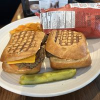 Vegan zohan panini  at Pressed Cafe in Boston