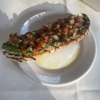 Vegan bruschetta   at Cafe Aroma in Idyllwild