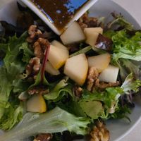 Winter pear salad without the cheese at Cafe Aroma in Idyllwild