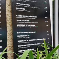 Menu with marked vegan options at Spätzlemacher in Berlin