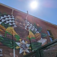 mural by Alex Chiu at People's Food Co-op in Portland