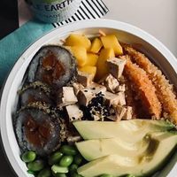 Vegan poké bowl at Nana Sushi in Heusden-zolder