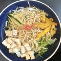 Udon with tofu and vegetables   at Matané in Milan