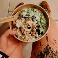 Vegane Bowl zum Mittag 💚 at Cafebar Utopia in Bad Windsheim