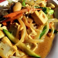 Yellow curry asked with tofu at Orient Palace in Benalmadena