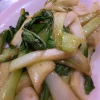 Fried pak choi (dish names fried vegetables or something like that) at Orient Palace in Benalmadena