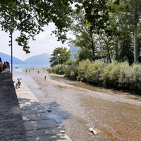 View at Antica Osteria del Porto in Lugano